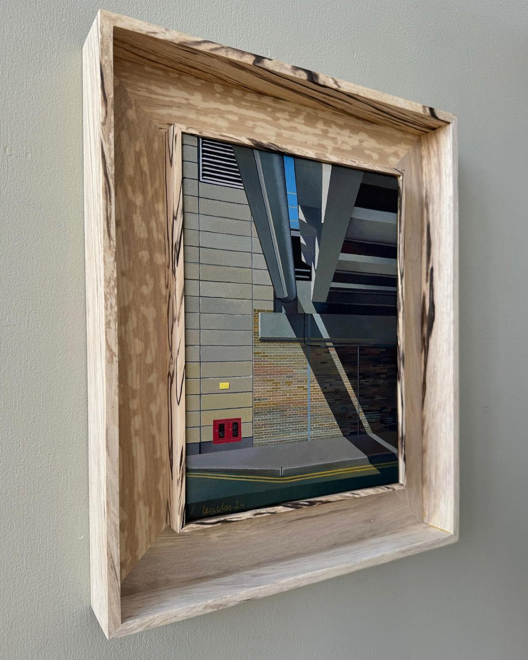 Paintings framed in spalted hornbeam