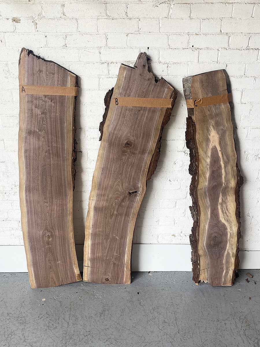 Black Walnut - Waney Edge Boards