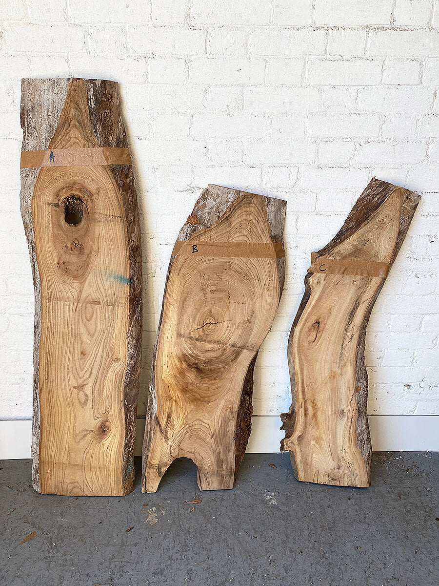 Elm - Character Live Edge Boards