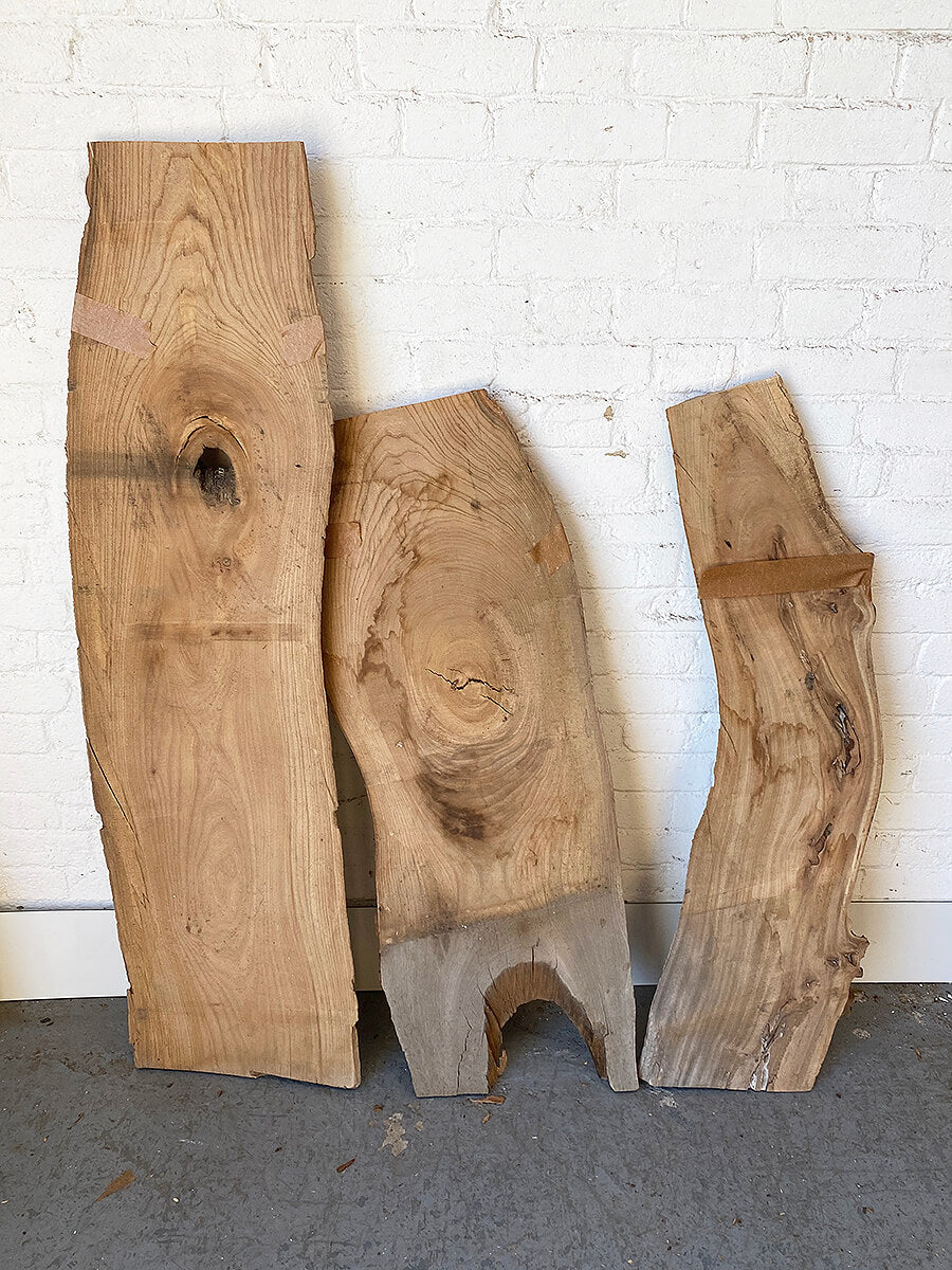 Elm - Character Live Edge Boards