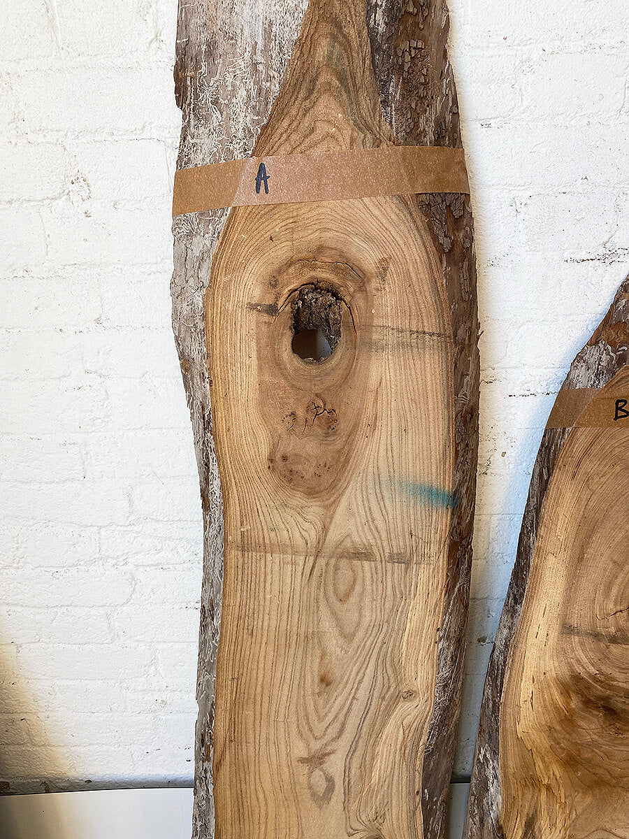 Elm - Character Live Edge Boards