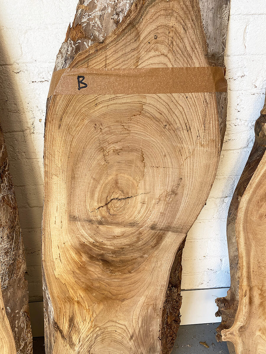 Elm - Character Live Edge Boards
