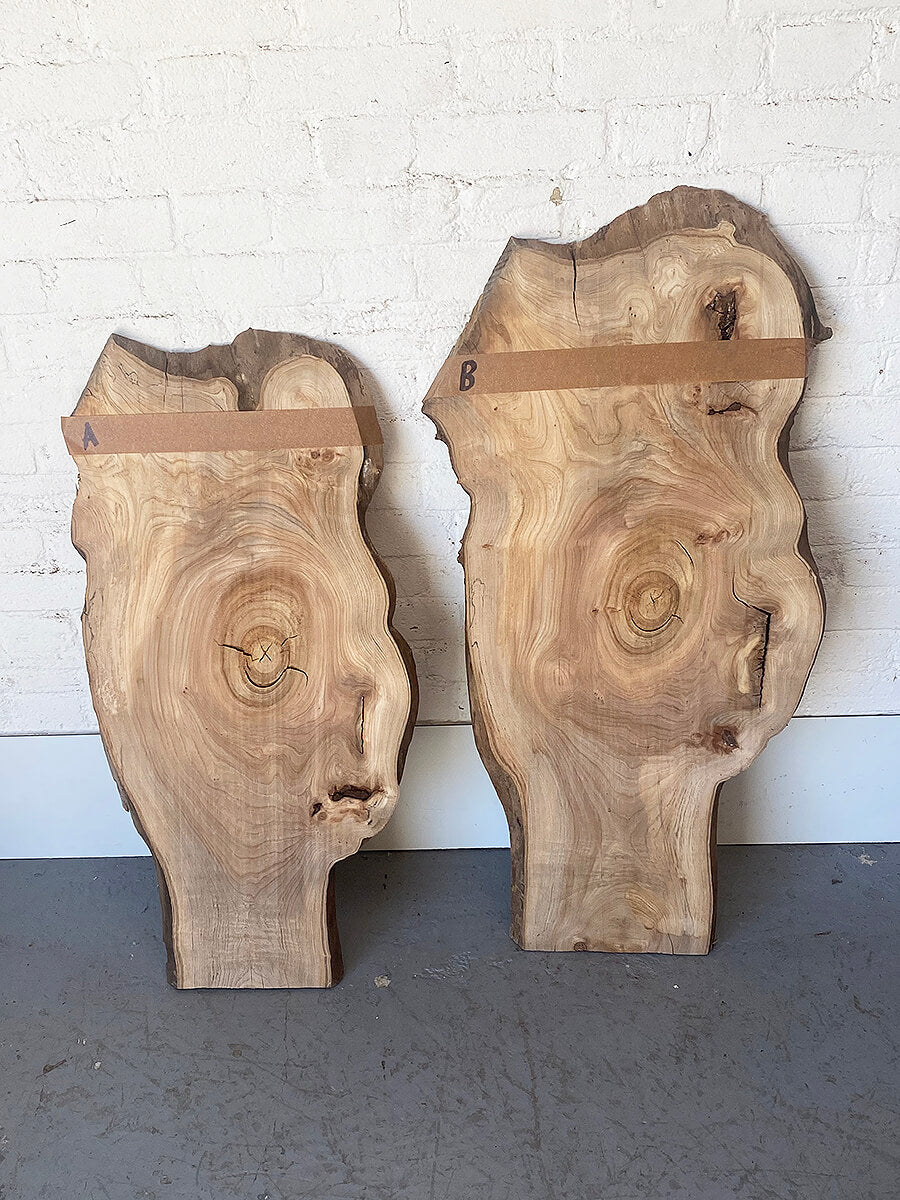 Elm - Waney Edge Pair