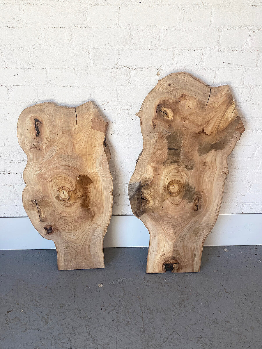 Elm - Waney Edge Pair