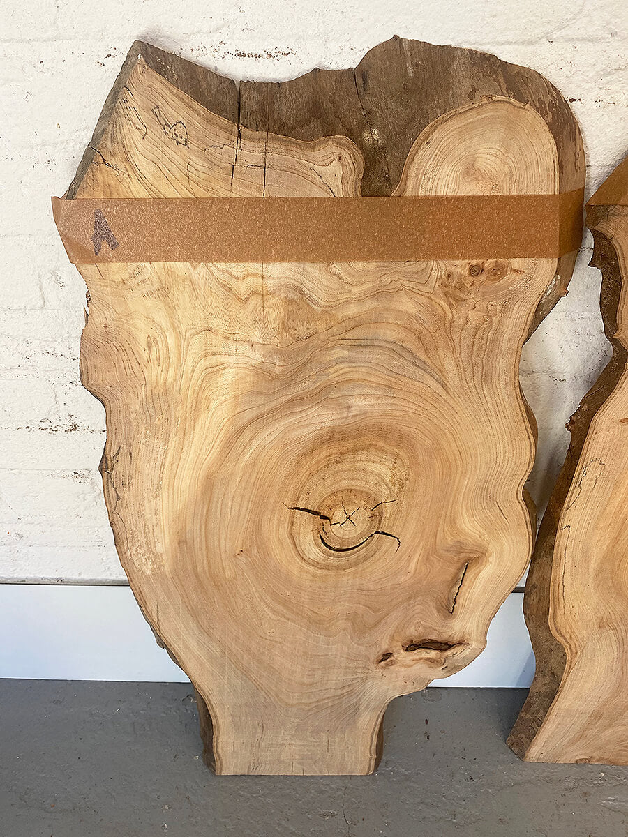 Elm - Waney Edge Pair
