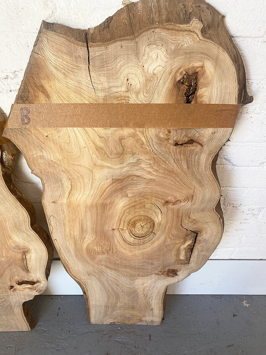 Elm - Waney Edge Pair