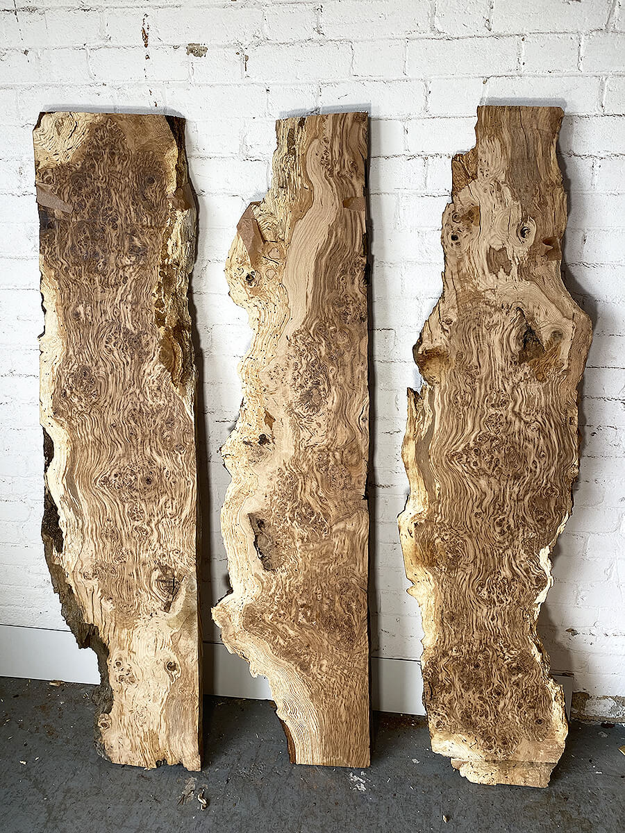 Oak - Waney Edge Burr Boards