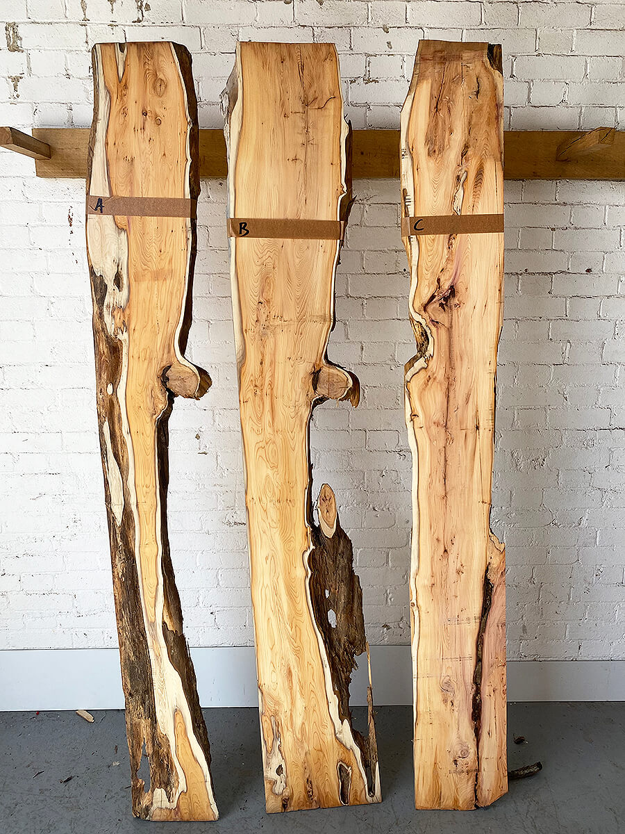 Yew - Live Edge Boards