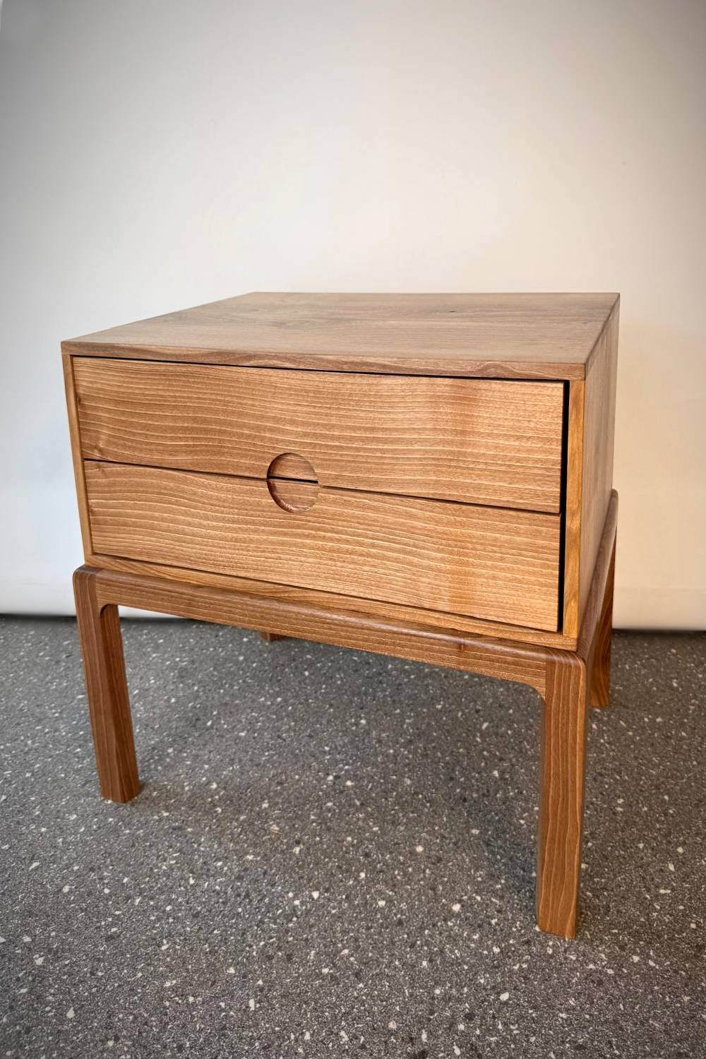 Bespoke bedside tables crafted from a family tree