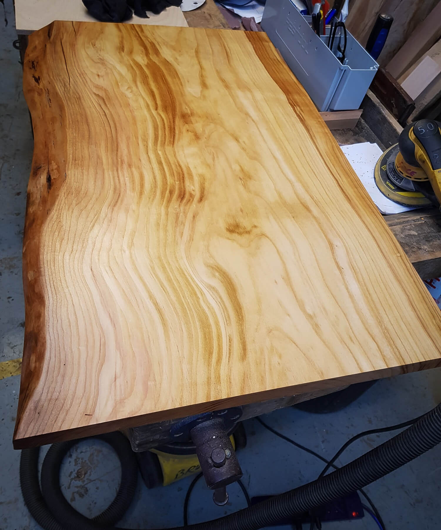 Table made from cherry timber
