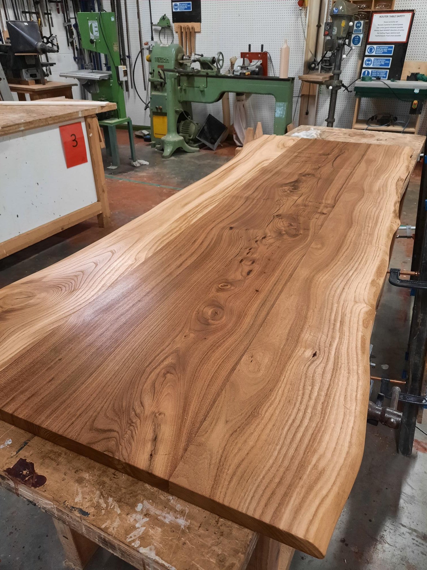Elm table top
