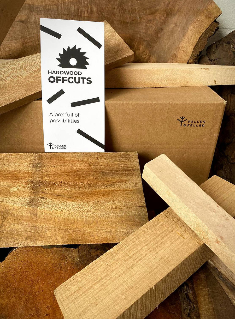 Mill Offcuts Hardwood Offcuts Box β 10kg of English Timber for Woodworking & Craft