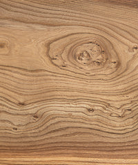 oiled elm timber close up