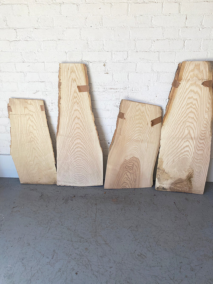 Ash - Live Edge Boards | Ripple Chatoyancy Shimmer Grain