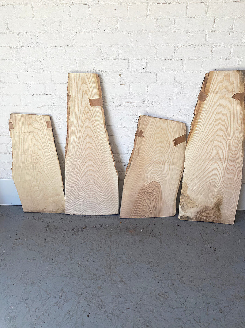 Ash - Live Edge Boards | Ripple Chatoyancy Shimmer Grain