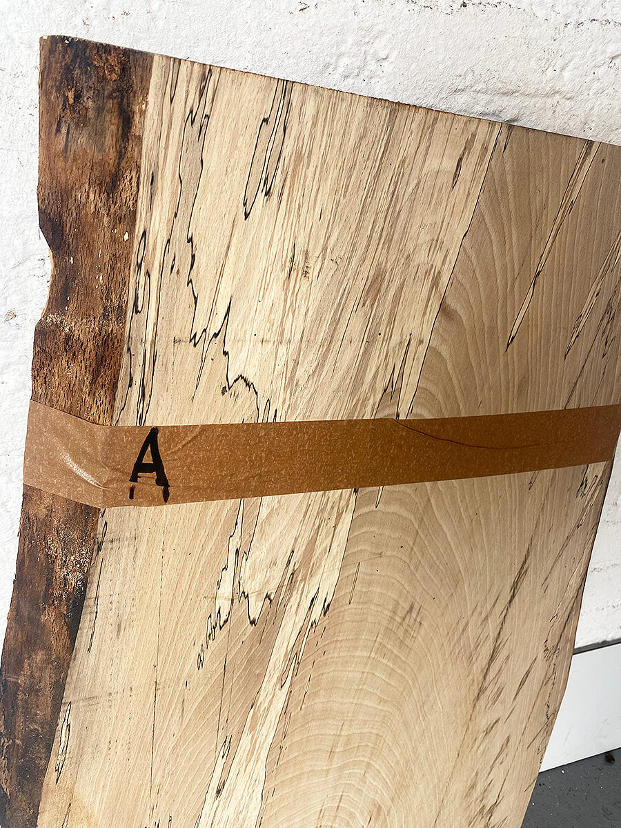 Beech - Spalted Live Edge Board