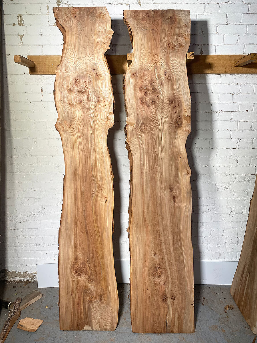 Elm - Double Live Edge Boards