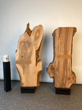 Elm - Double Waney Edge Pair