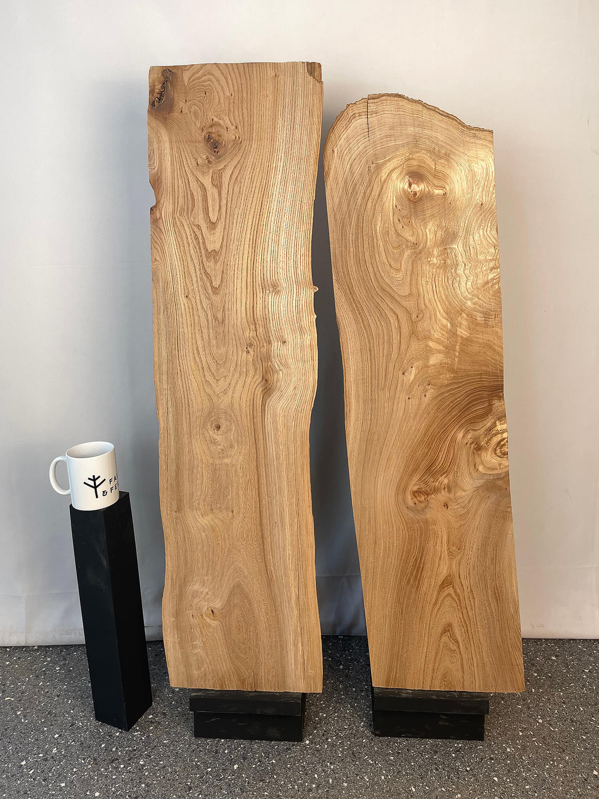 Elm - Rustic Waney Edge Pair