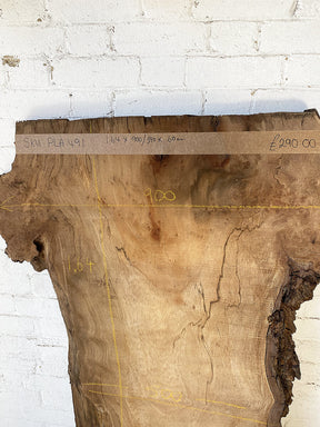 London Plane - Live Edge Slab