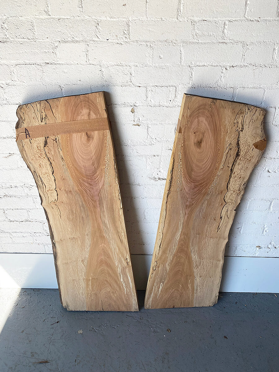 London Plane - Spalted Bookmatched Pair