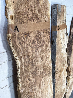 Oak - Waney Edge Burr Boards