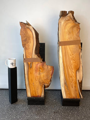 Yew - Live Edge Character Pair